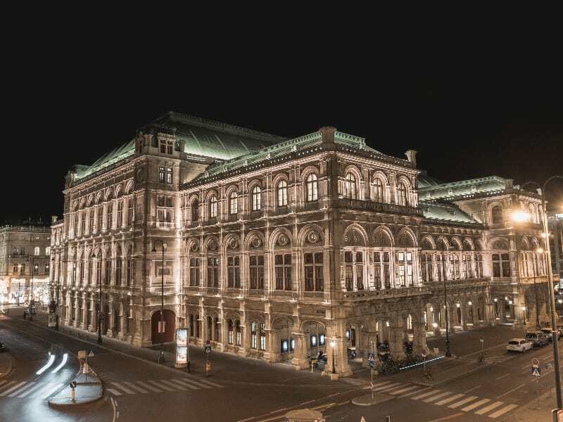 Foto de la opera de Viena, Austria - navidad