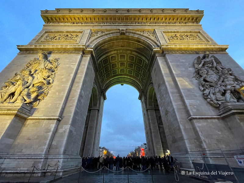 Foto del arco del triunfo en Paris - Free tour 