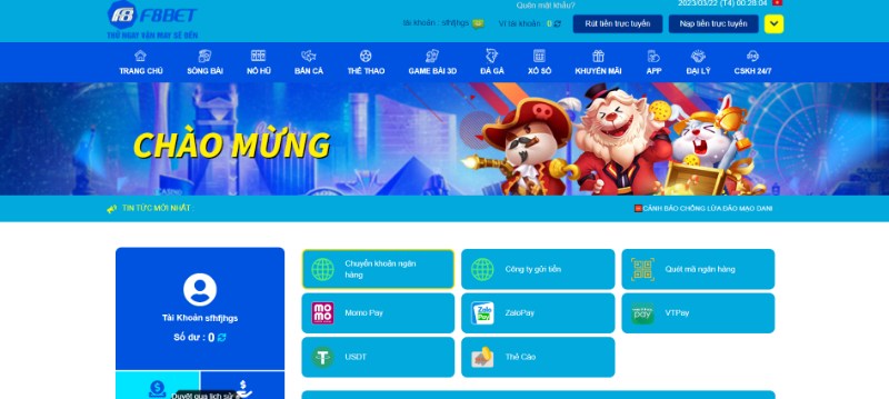 Nạp rút tiền nhanh chóng