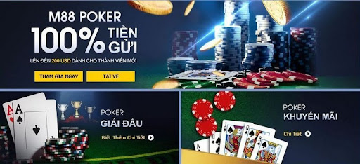 Nhà cái M88 Poker với đa dạng biến thể