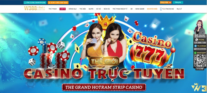 Giao diện W388 casino 
